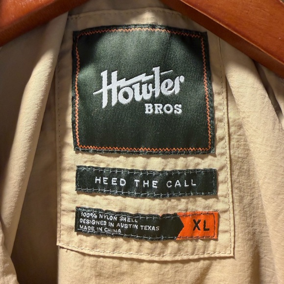 Howler Brothers Tan Windbreaker XL - Picture 5 of 5